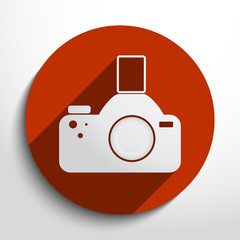 Vector photo camera web icon