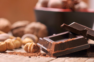 chocolate and ingredients