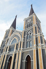 Fototapeta na wymiar Cathedral in Chanthaburi province, Thailand.