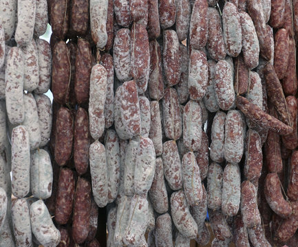 sausage in the store
