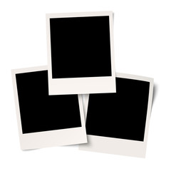 leere Polaroid mit Klebeband