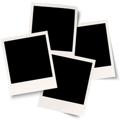 4 Polaroids mit Schatten