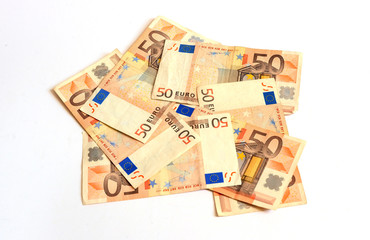 Euro banknotes