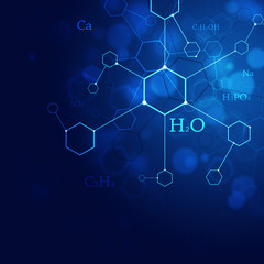 Science Blue Background
