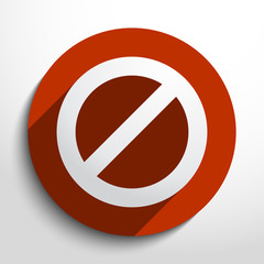 Vector not allowed sign web icon