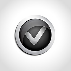 Luxurious web-site accept (yes) button - jpg illustration