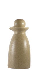Pottery Ceramic brown bottle.