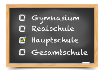 Schultafel Hauptschule