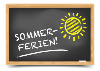 Schultafel Sommerferien