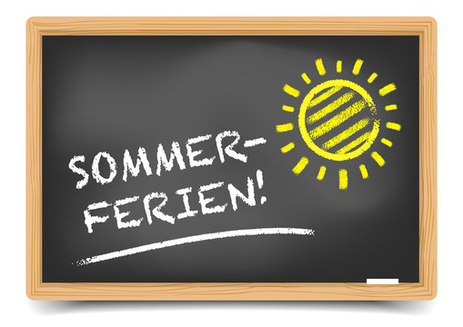 Schultafel Sommerferien