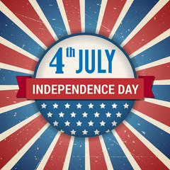 Vector independence 4th of July american day poster