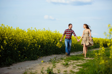 Fototapeta premium Love for two on a fine spring meadow