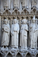 Sculptures at The Notre Dame in Paris