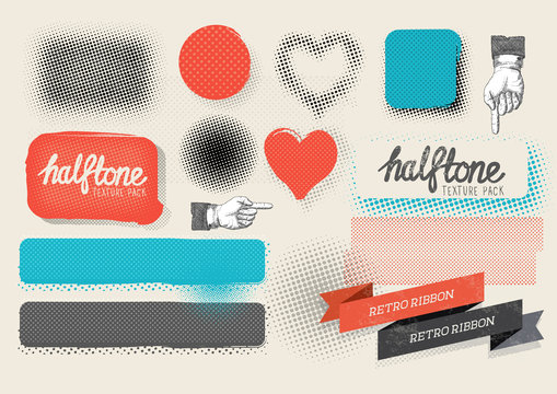 Vector Halftone Texture Pack