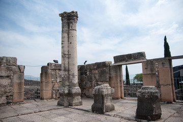 Churches and ruins in Capernaum