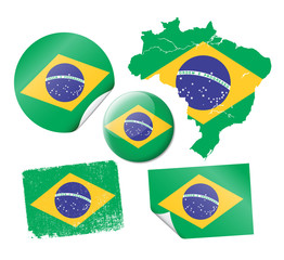 Drapeaux Brésiliens