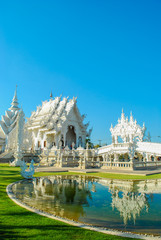 Famous white church in Wat Rong Khun