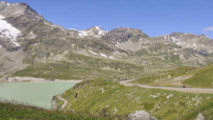 Bernina, Berninapass, Bergsee, Stausee, Alpen, Schweiz