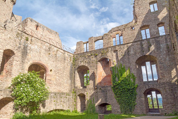 Fototapeta na wymiar Old Castle ruins, Baden-Baden, Germany