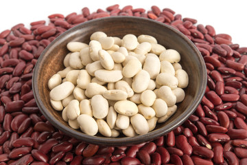 Weiße Bohnen und Kidneybohnen