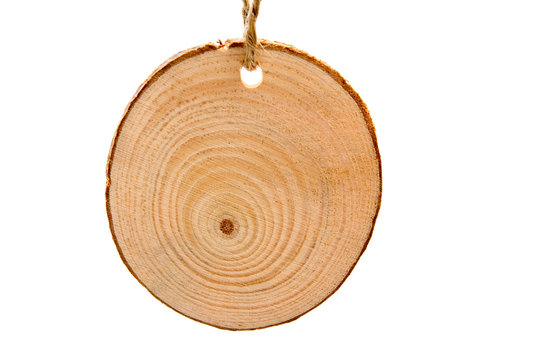 Rundes Holzschildchen