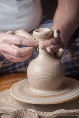 Hands of a potter