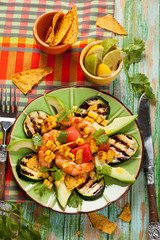 Mexican Grilled Shrimp Salad