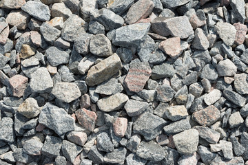 The macadam as background or texture.