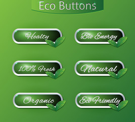 bio eco buttons