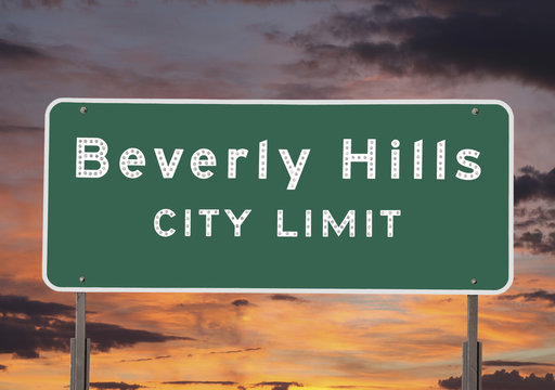 Beverly Hills City Limits Sign