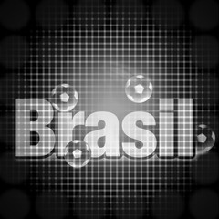 Obraz premium Brasil Black Creative Design