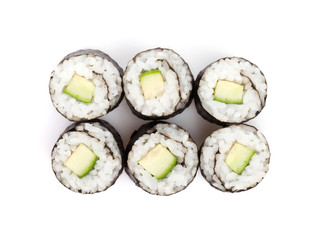 Sushi maki with cucumber