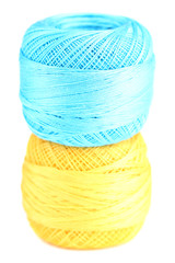 Colorful clews isolated on white