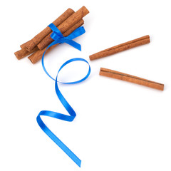 Festive wrapped cinnamon sticks