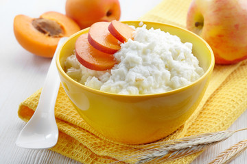 Bowl of rice flakes porridge