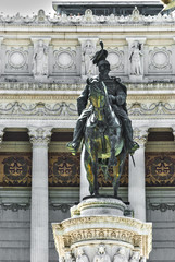 Obraz premium statua piazza venezia