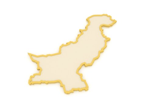 Map of Pakistan.
