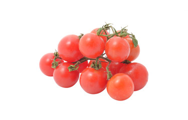 tomatoes on a white background