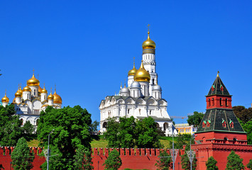 Fototapeta na wymiar Moscow Kremlin churches