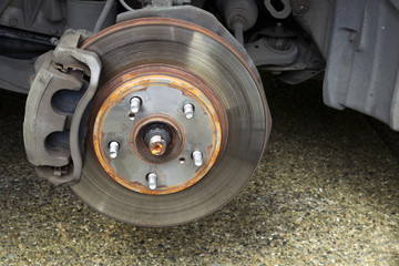 Repairing Brakes on Car