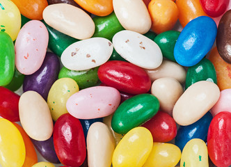 background of colored chewy sweets
