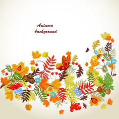 Autumn leaf pattern for your design