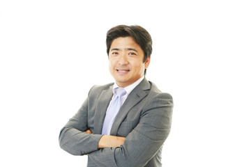 笑顔のビジネスマン