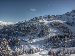 Schigebiet Mayrhofen Horberg in HDR