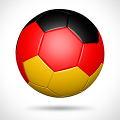Obraz premium 3D soccer ball with Germany flag element and original colors