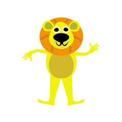 illustration of Lion cartoon.Vector