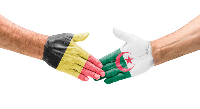 Handshake Belgien und Algerien