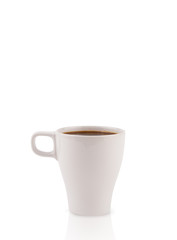 Coffee-cup with white copy space