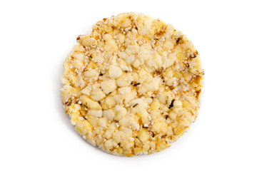 Einzelne Maiswaffel mit Amaranth