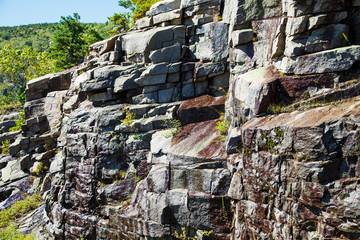 Erosion in Cut Rock Cliffs
